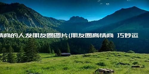 高情商的人发朋友圈图片(朋友圈高情商 巧妙运用图片来传达情感)